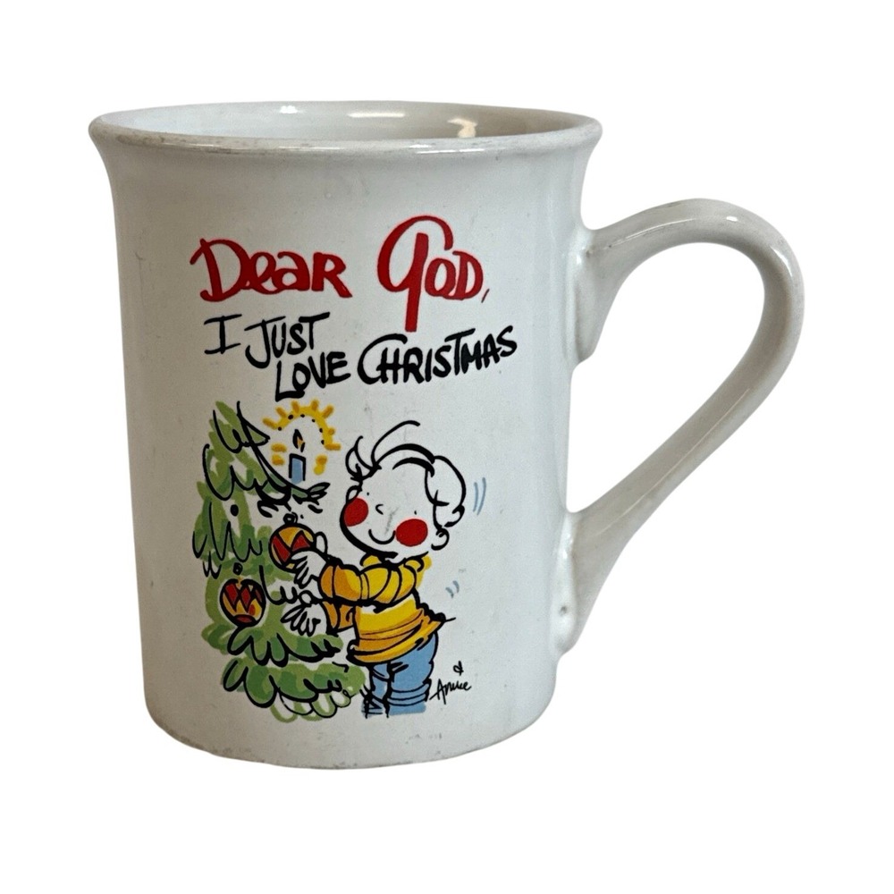 2007 Dear God Kids Christmas Mug I Just Love Christmas Annie Gemmert